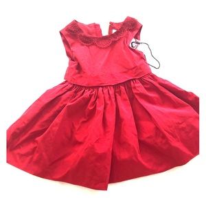 Red baby girl dress